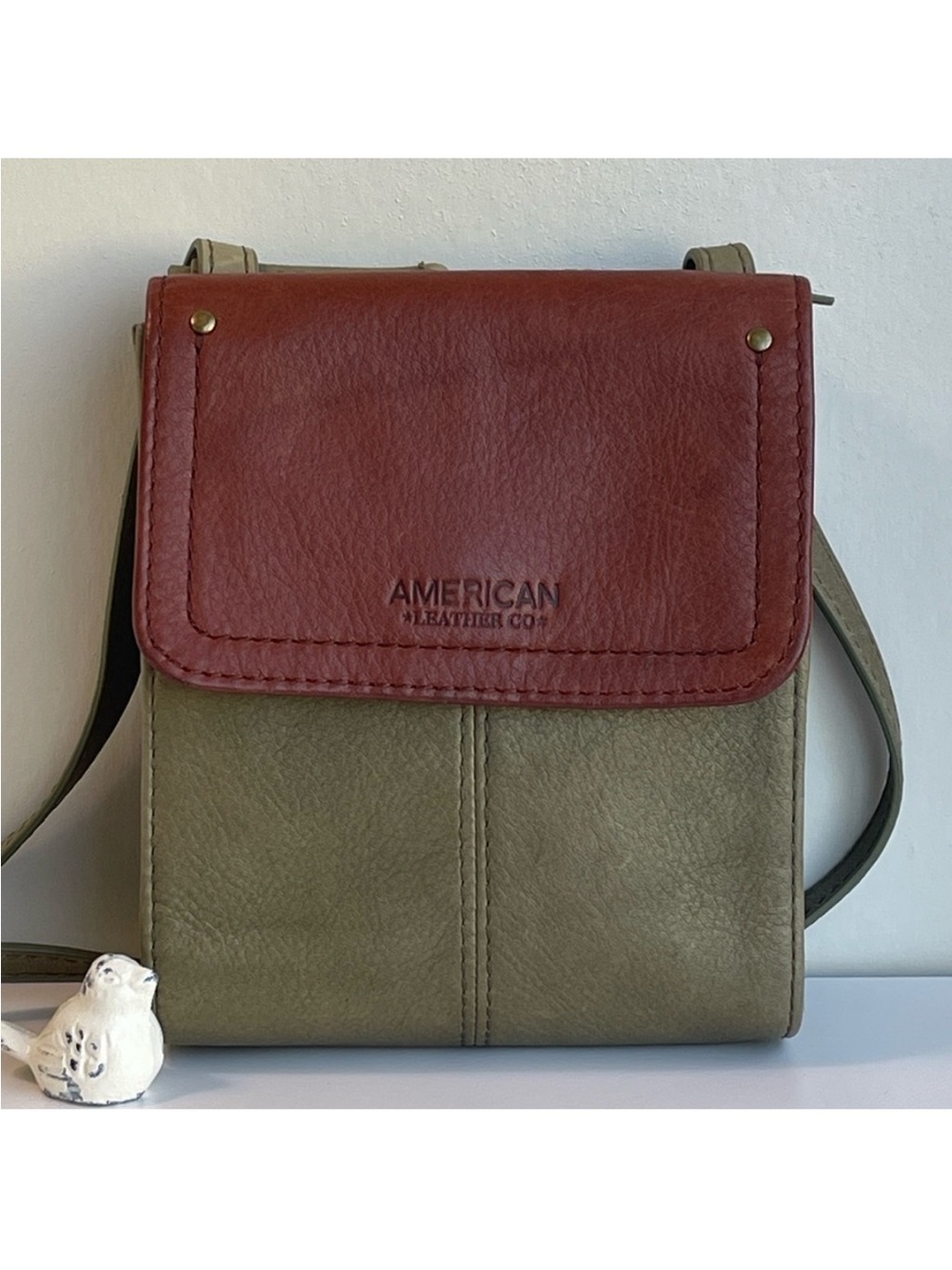 American Leather Co. Genuine Leather Crossbody Bag